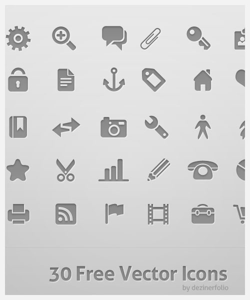 dezinerfolio's vector icons can be used for iPhone tab bar icons