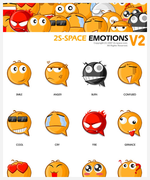 emoticons by kirozeng@deviantart.com