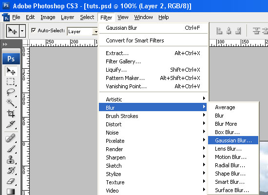 step five gaussian blur