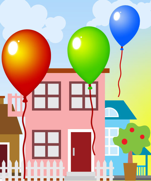 How to Make Party Balloons in Photoshop Tutorial