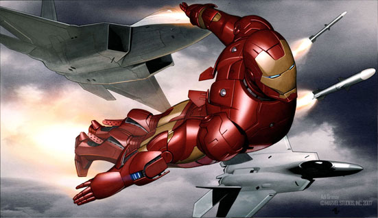 adi granov iron man movie key frame illustration