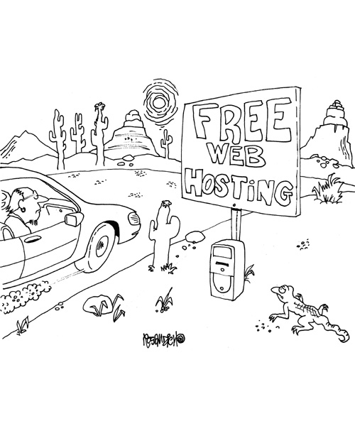 free web hosting cartoon from clickfire.com