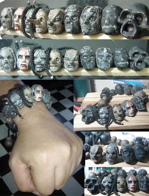 Slipknot wristbeads by Jim Faustino