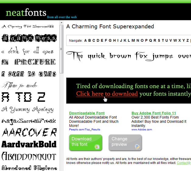 neatfonts.com