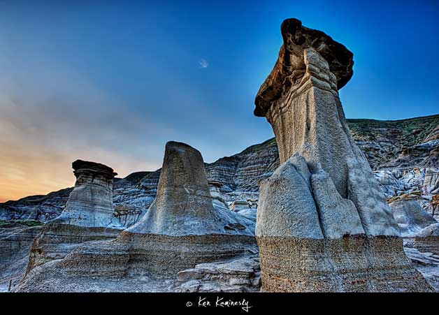 Badlands-Hoodoo-Rock-formations by Ken Kaminesky