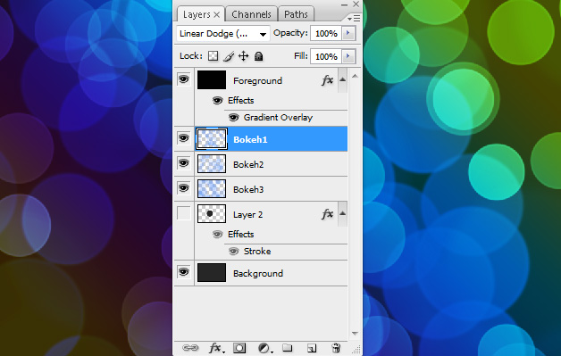 Layers - Photoshop Bokeh Tuts