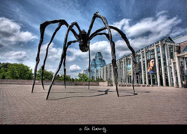 Ottawa-Maman-sculpture-by-Louise-Bourgeois shot by Ken Kaminesky