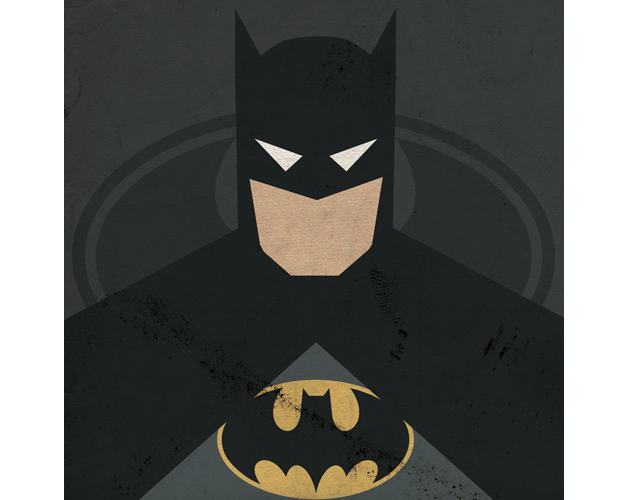 Minimalist art deco poster design of DC heroes and villains – blog