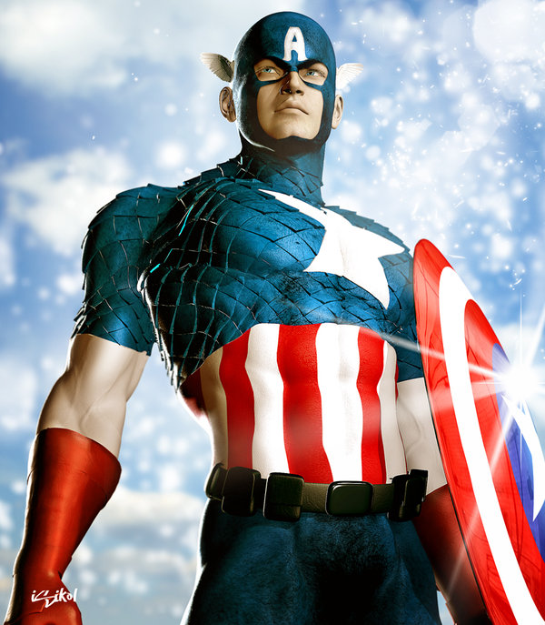 CAPTAIN_AMERICA_ICONIC_II_by_isikol