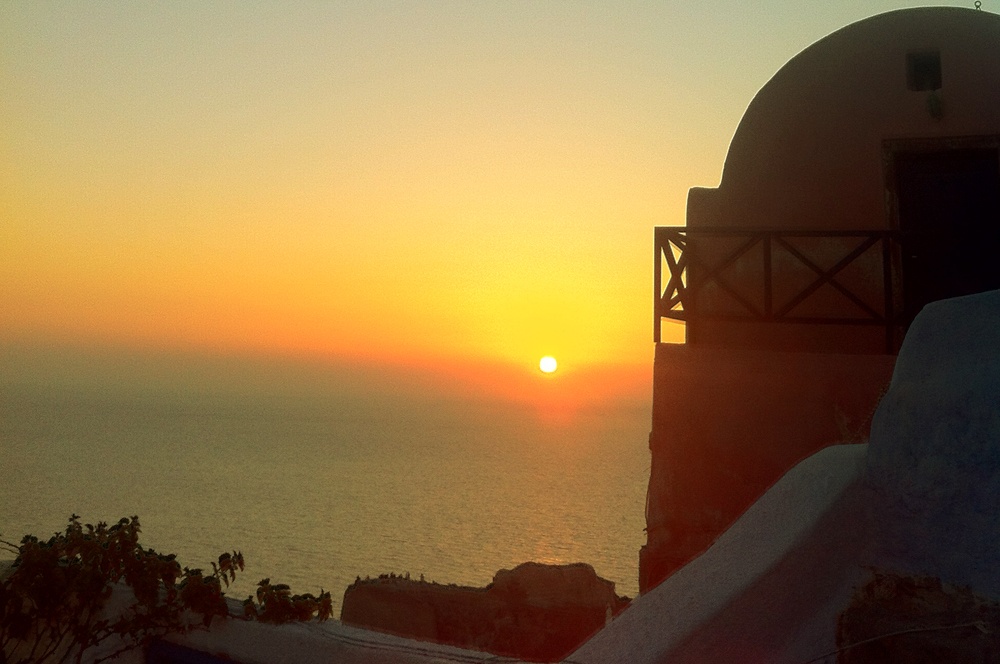 The famous sunset at Oia